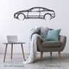 Décoration murale Art Design - silhouette Maserati GRANSPORT