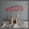 Décoration murale Art Design - silhouette Audi RS4 2000