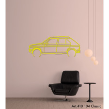 Art Design wall decoration - silhouette Peugeot 104 CLASSIC