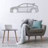 Decorazione da tavolo Art Design con supporto in acciaio - silhouette Ford FOCUS RS II