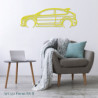 Decorazione da tavolo Art Design con supporto in acciaio - silhouette Ford FOCUS RS II