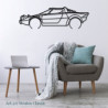 Décoration à poser Art Design support acier - silhouette Lancia STRATOS CLASSIC