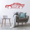 Décoration à poser Art Design support acier - silhouette Lancia STRATOS CLASSIC