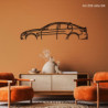 Decorazione da tavolo Art Design con supporto in acciaio - silhouette Alfa Romeo JULIA Q4