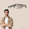Decorazione da tavolo Art Design con supporto in acciaio - silhouette Lamborghini GALLARDO