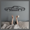 Art Design table decoration with steel stand - silhouette Ford GRAN TORINO