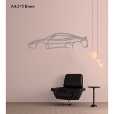 Decorazione da tavolo Art Design con supporto in acciaio - silhouette Lotus EVORA
