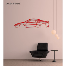 Décoration à poser Art Design support acier - silhouette Lotus EVORA