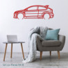 Décoration à poser Art Design support bois - silhouette Ford FOCUS RS II
