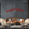 Art Design table decoration with wood base - silhouette Renault R8
