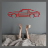 Decorazione da tavolo Art Design con base in legno - silhouette Ford GRAN TORINO