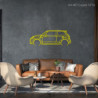 Décoration à poser Art Design support bois - silhouette Mini COOPER S F56