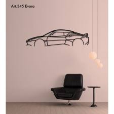 Décoration à poser Art Design support bois - silhouette Lotus EVORA