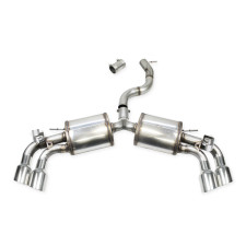 Terminal avec 2 silencieux double sortie 2x100mm Racing +valve Inoxcar pour Audi S3 (GY) 2,0TFSi après 2021