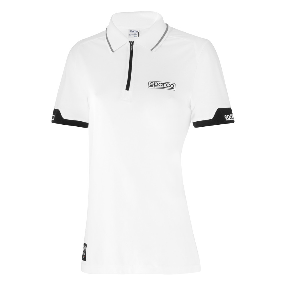 Tricou polo cu guler și fermoar pentru femei Sparco - 013036L.BM.S - 013036LBM1S