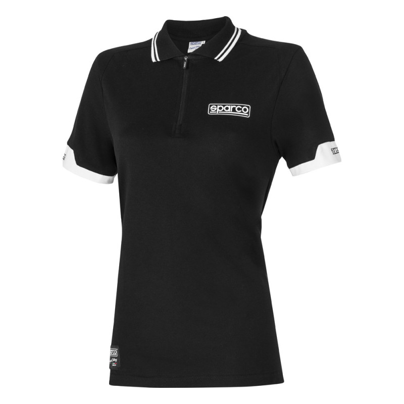 Tricou polo cu guler și fermoar pentru femei Sparco - 013036L.BM.S - 013036LBM1S