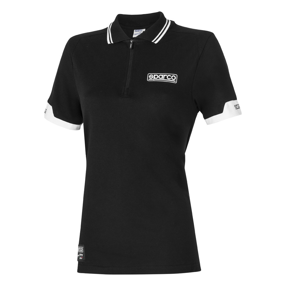 Sparco zip-up women's polo shirt - 013036L.BM.S - 013036LBM1S