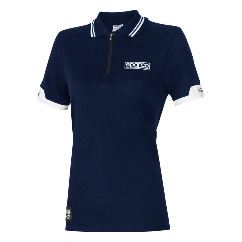 Sparco dames polo met rits - 013036L.BM.L - 013036LBM3L