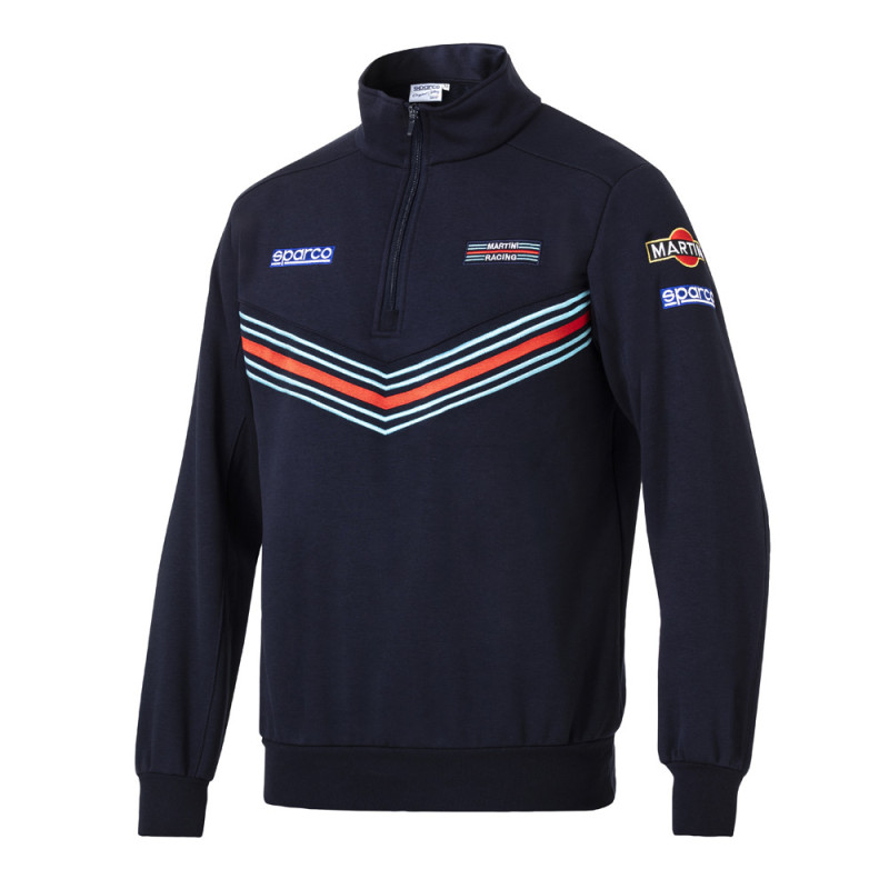Sparco Martini Racing half zip sweatshirt - 013037MR.BM.S - 013037MRBM1S