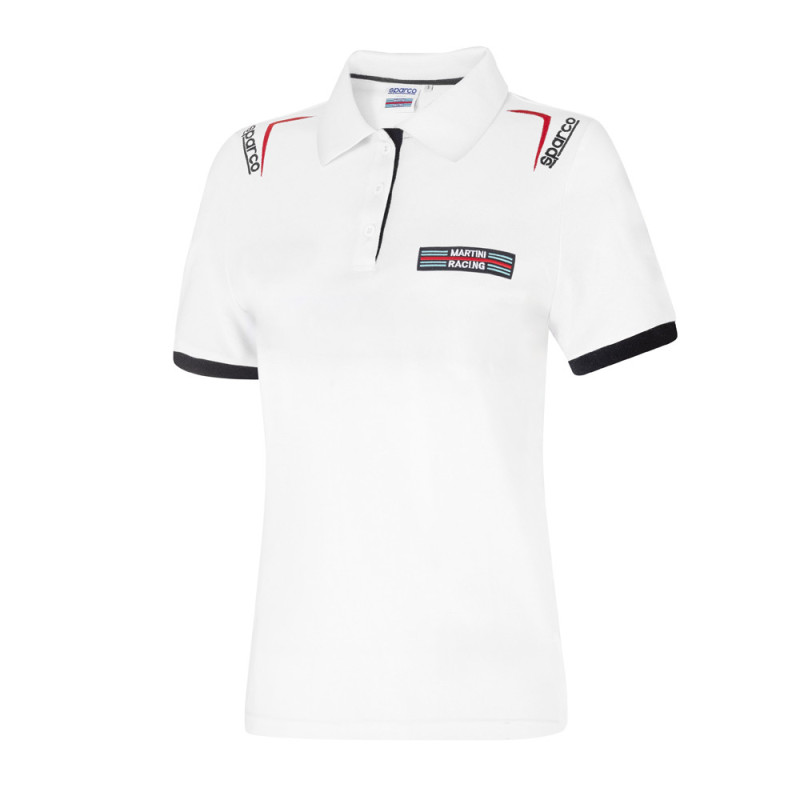 Damespolo geborduurd Sparco Martini Racing - 013035MR.BL.M - 013035MRBI2M - 8033280529093