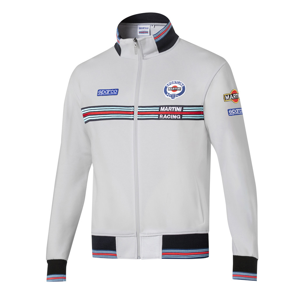 Martini Racing sweatshirt met rits - 01278MR.G.3XL - 01278MRGR6XXX