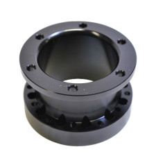 Steering wheel spacer Bratex aluminum black 6x70