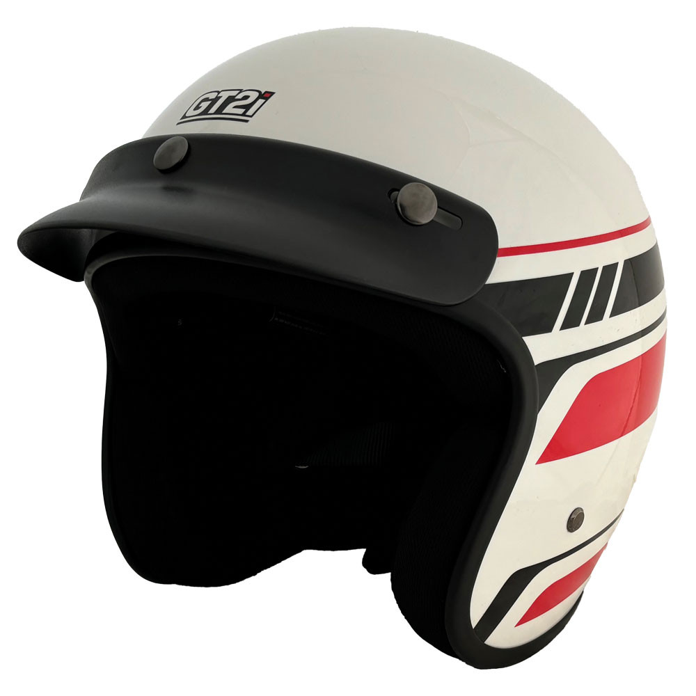 GT2i Club 02 helmet ECE 22-06 white - GT-CASQUEC2.BL.L