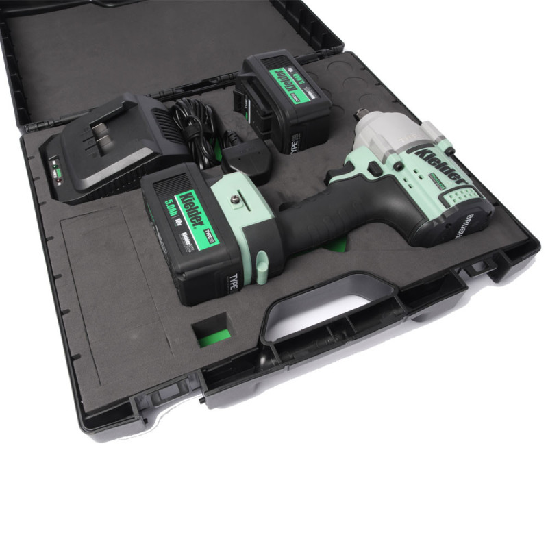 Kit di chiavi a percussione KIELDER da 1/2" 720Nm 18V + 2 batterie da 5,0Ah - KWT-180-04 - KWT-180-04EU - 5060441196491