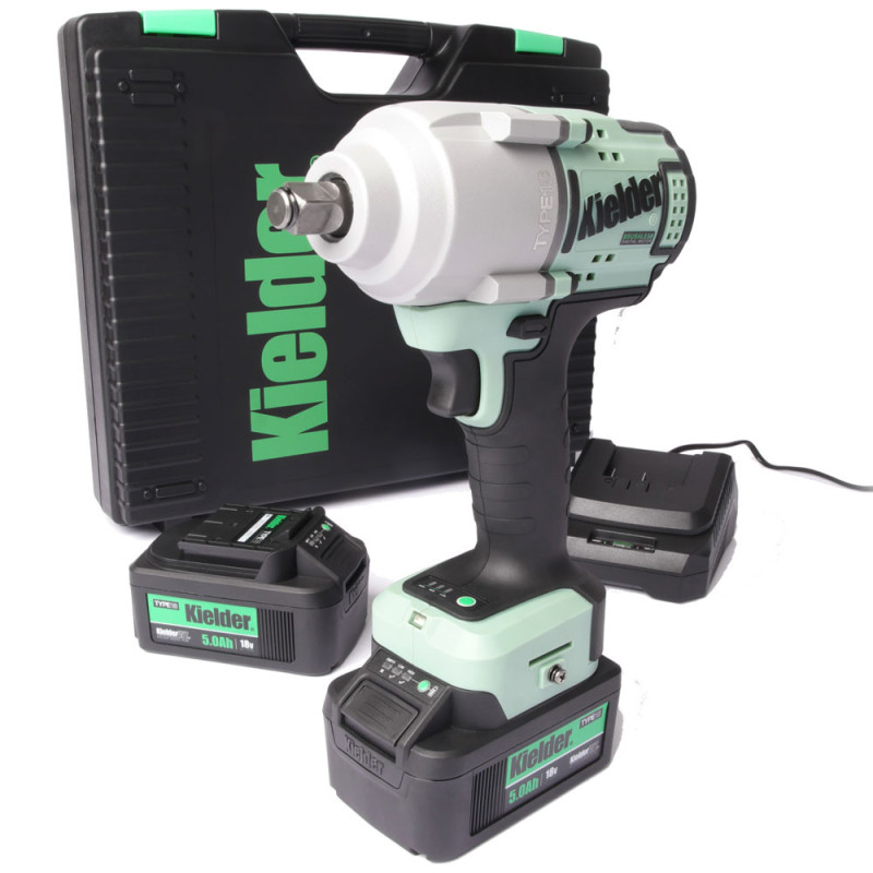 Set pistol de impact KIELDER 1/2" 720 Nm 18 V + 2 baterii de 5,0 Ah - KWT-180-04 - KWT-180-04EU - 5060441196491