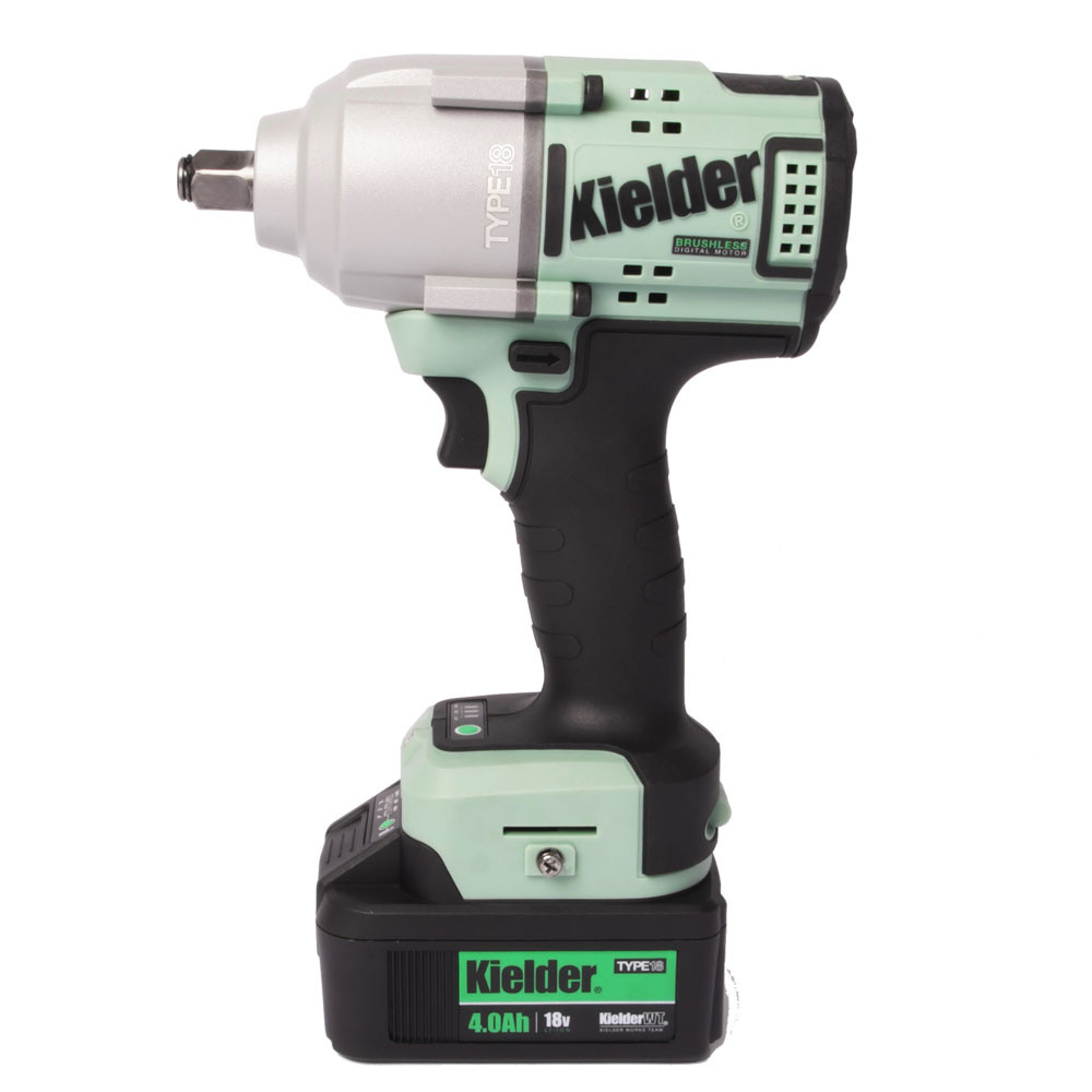 Kit di chiavi a percussione KIELDER 1/2" 720Nm 18V + 1 batteria 4,0Ah - KWT-180-01 - KWT-180-01EU - 5060441196460