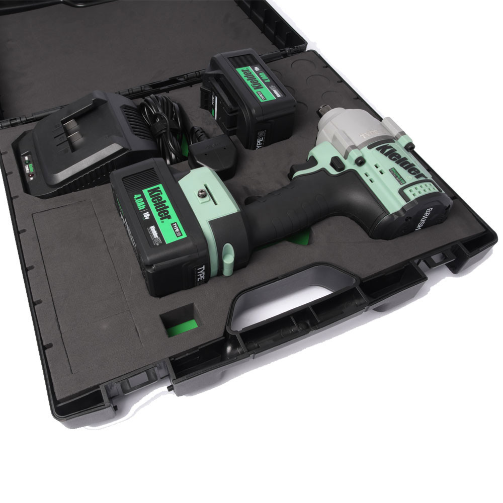 Set pistol de impact KIELDER 1/2" 720 Nm 18 V + 2 baterii de 4,0 Ah - KWT-180-02 - KWT-180-02EU - 5060441196477