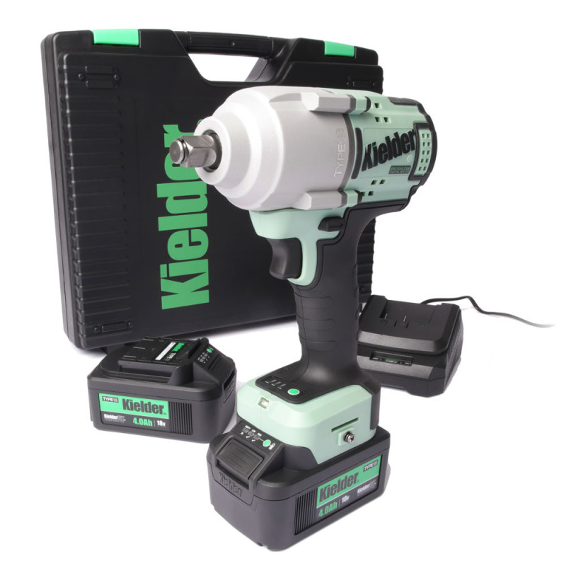 Slagmoersleutelset KIELDER 1/2" 720Nm 18V + 2 accu's 4.0Ah - KWT-180-02 - KWT-180-02EU - 5060441196477