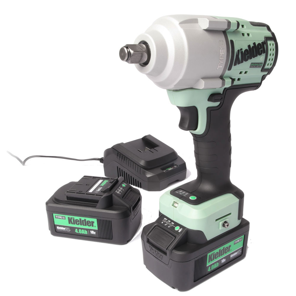 Impact wrench kit KIELDER 1/2" 720Nm 18V + 2 batteries 4.0Ah - KWT-180-02 - KWT-180-02EU - 5060441196477
