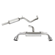 Central pipe with muffler + muffler 114mm Racing Inoxcar for Volkswagen Golf 7,5 GTi 2,0 2017 on