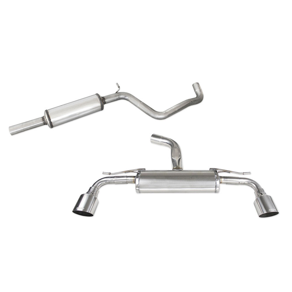 Tobă tubulară cu amortizor de zgomot + amortizor de zgomot Racing Inoxcar de 114 mm pentru Volkswagen Golf 7,5 GTI 2,0 fabricat  - IC-CATBACK206 - CATBACK.206 - 3666618149424