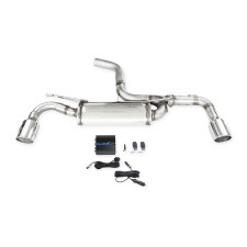 Achterdemper + klep 100mm X-Race Inoxcar Volkswagen Golf 8 Gti 2,0 na 2020 - IC-VALVGOLF8XR10 - VALV.GOLF8.XR10 - 3666618149479