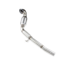 Tubo sostituzione catalizzatore con catalizzatore (versione senza OPF) Inoxcar per Volkswagen Golf 7.5 2,0 GTi dopo 2017