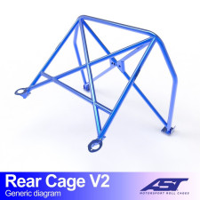 Demi arceau de sécurité arrière AST Trackday/Loisir 4 points pour LANCIA Fulvia (818) 2-portes Coupe