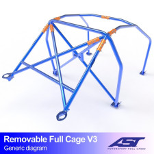 Arceau de sécurité AST Trackday/Loisir 6 points pour BMW (E30) 3-Series E30 4-portes Berline RWD