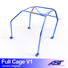 Arceau de sécurité AST Trackday/Loisir 6 points pour HONDA Civic (3gen) 3-portes Hayon