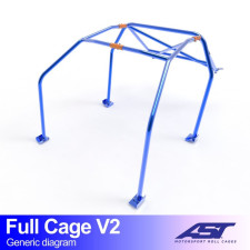 Arceau de sécurité AST Trackday/Loisir 6 points pour HONDA Civic (3gen) 3-portes Hayon
