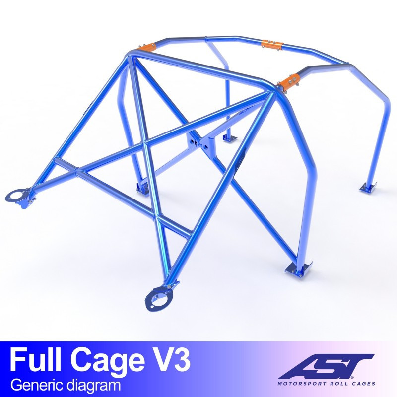 Arceau de sécurité AST Trackday/Loisir 6 points pour HONDA Civic (EK) 3-portes Hayon - AST-HOCIVEK-3P-TD.OST.V1 - CMBN01194