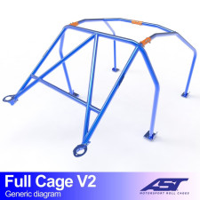 Arceau de sécurité AST Trackday/Loisir 6 points pour MAZDA RX-7 (FD) 3-portes Coupe