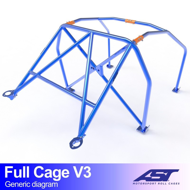 Rolbeugel AST Trackday/Loisir 6 punten voor MAZDA RX-7 (FD) 3-deurs Coupé - AST-MARX7FD-3P-TD.OST.V2 - CMBN01384