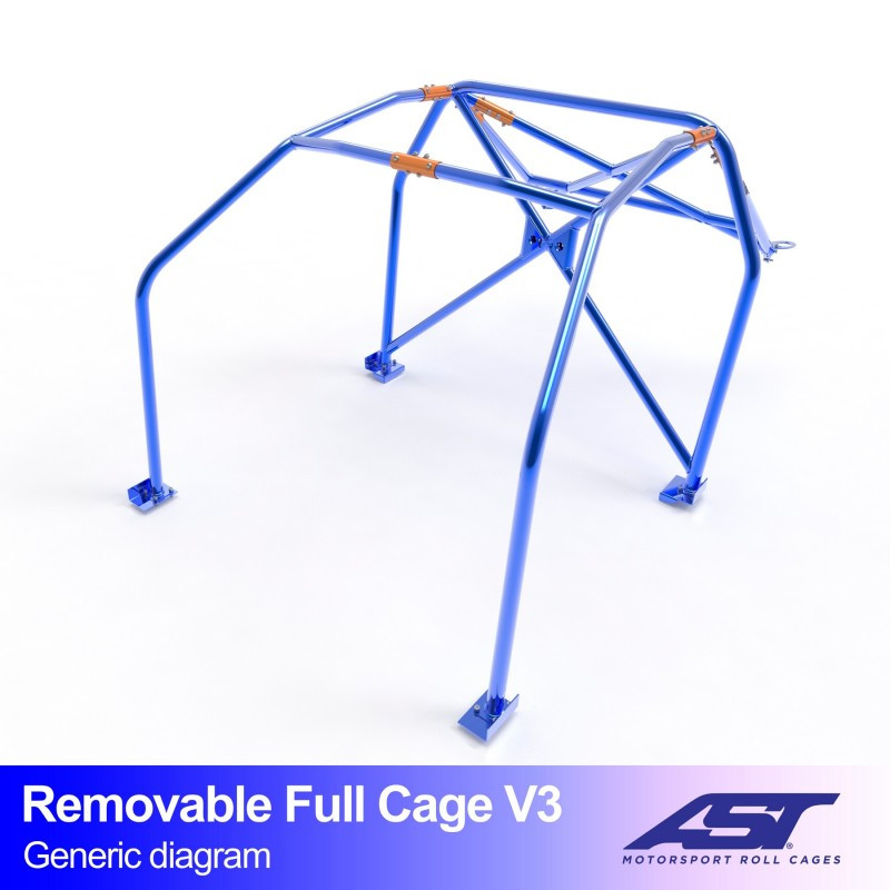 Arceau de sécurité AST Trackday/Loisir 6 points pour SEAT Ibiza (021) 3-portes Hayon - AST-SEIB021-3P-TD.OST.V1 - CMBN02316