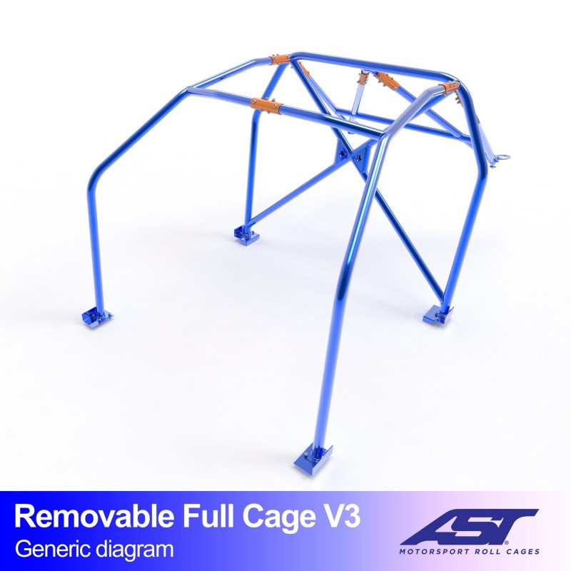 Arceau de sécurité AST Trackday/Loisir 6 points pour SUBARU BRZ (ZC6) 2-portes Coupe - AST-SUBRZ-2P-TD.OST.V2 - CMBN02460