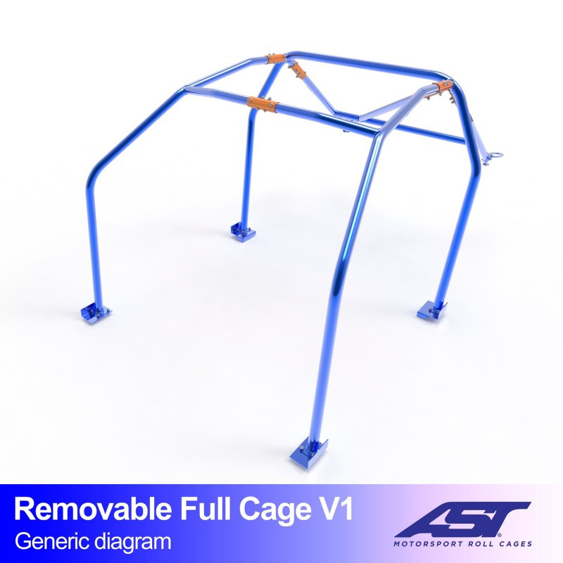 Arceau de sécurité AST Trackday/Loisir 6 points pour VOLVO 240 4-portes Berline - AST-VO240-4P-TD.OST.V1 - CMBN02606
