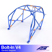 Arceau AST à boulonner FIA 6 points pour ABARTH 124 Spider 2-portes Roadster