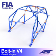 Arceau AST à boulonner FIA 6 points pour FORD Fiesta (Mk7) 3-portes Hayon