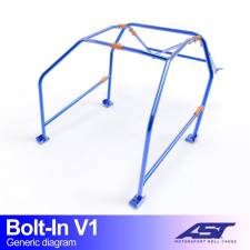 Arceau AST à boulonner FIA 6 points pour HONDA Civic Coupe (EJ1/EJ2) 2-portes Coupe